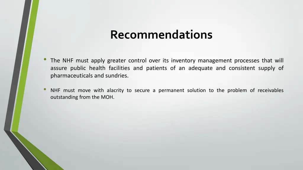 recommendations