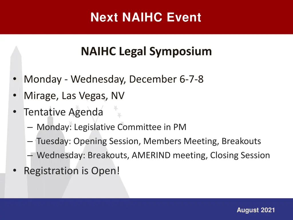 next naihc event