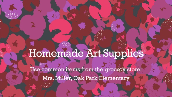 homemade art supplies