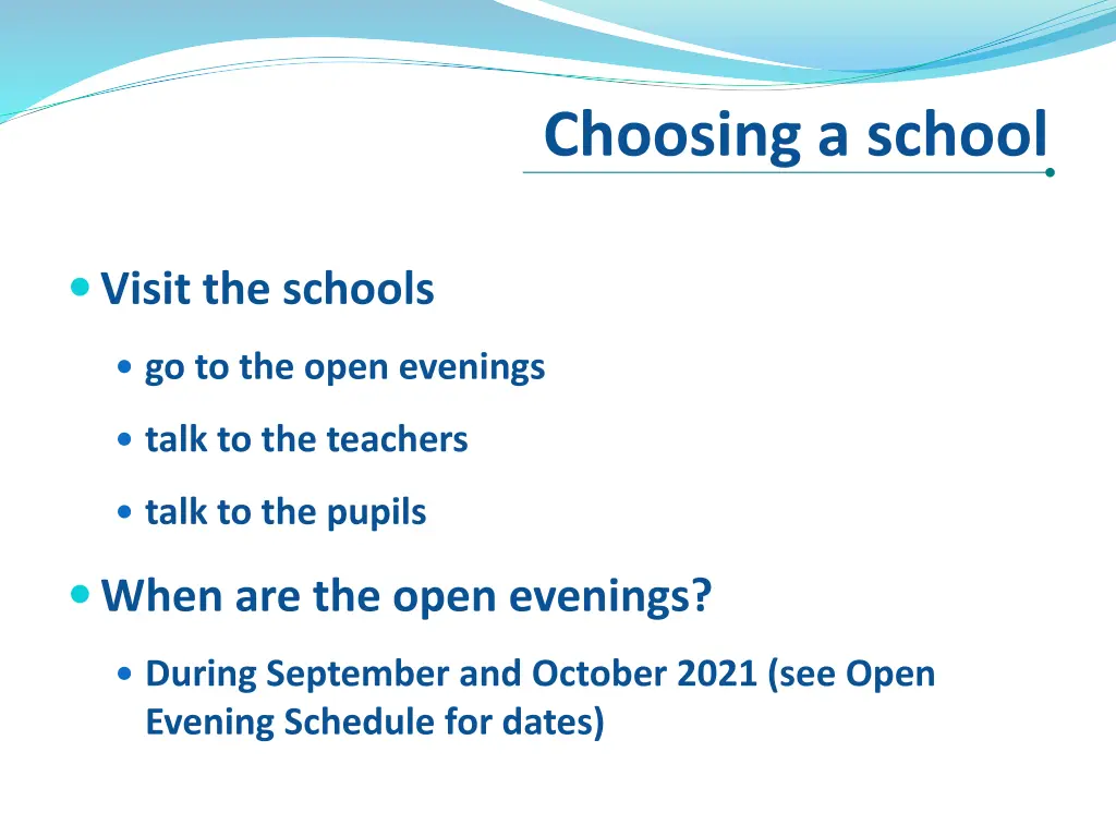choosing a school 3