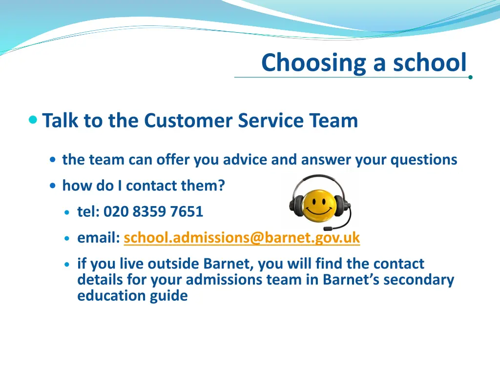 choosing a school 6