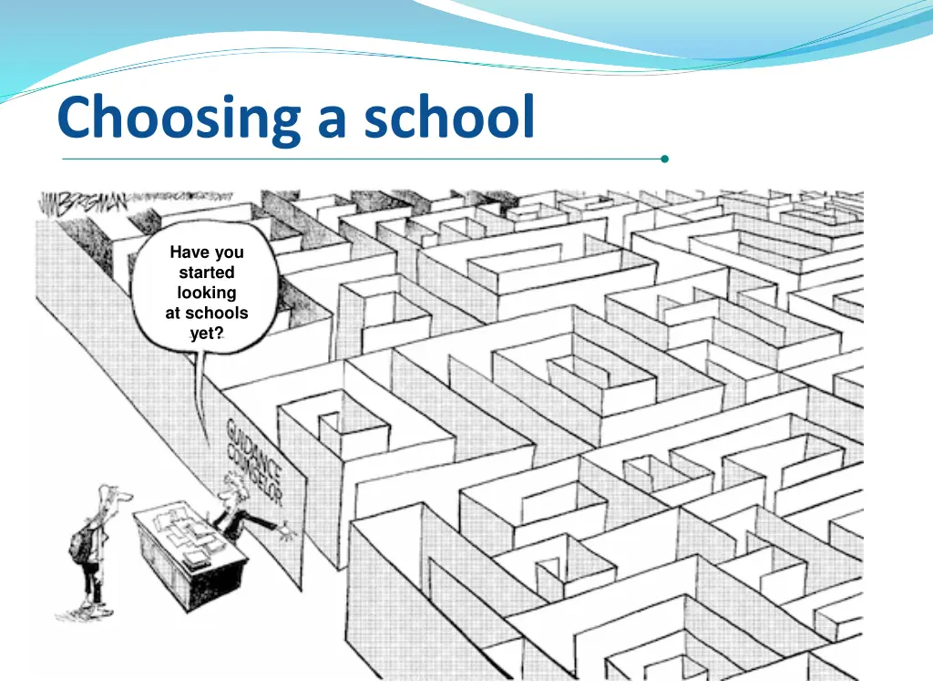 choosing a school