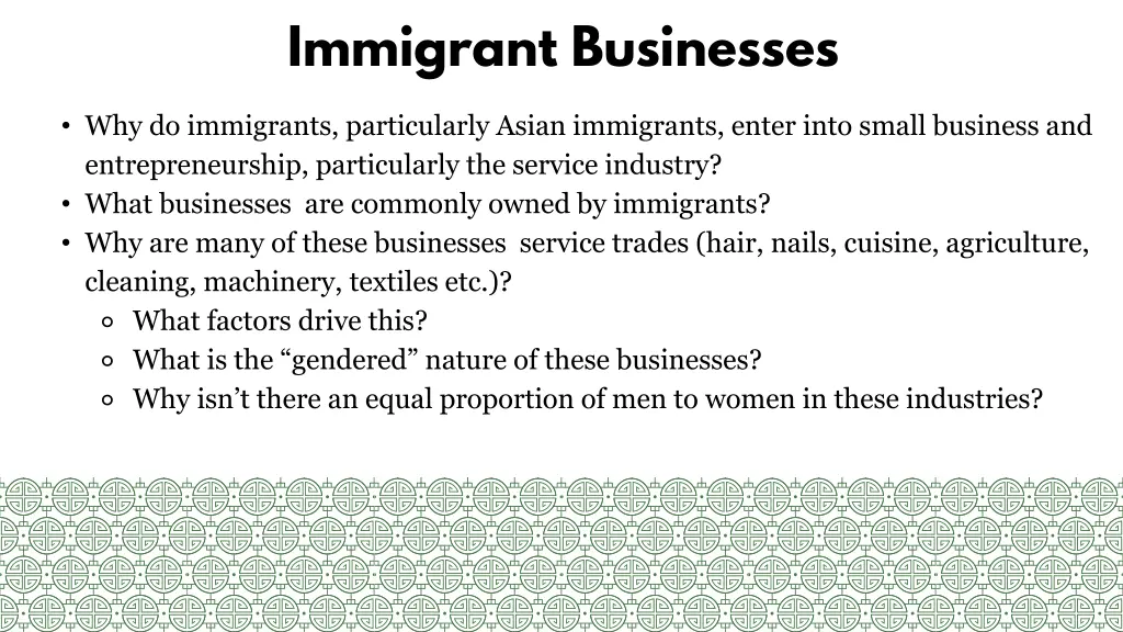 immigrant businesses