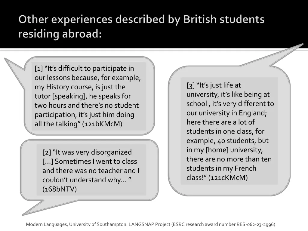 1 it s difficult to participate in our lessons
