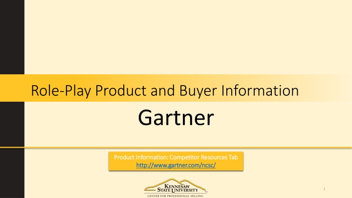 role play product and buyer information gartner
