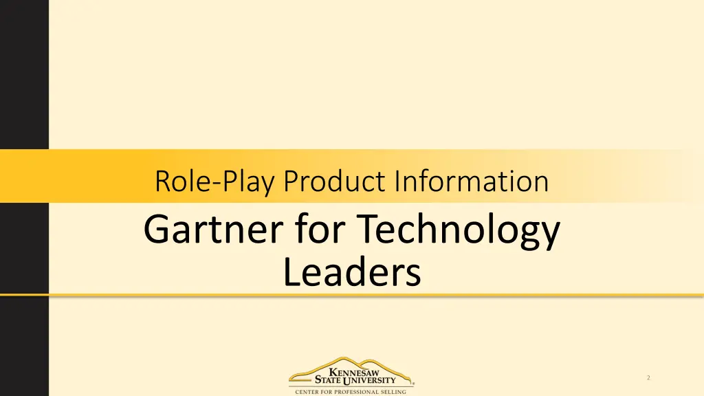 role play product information gartner