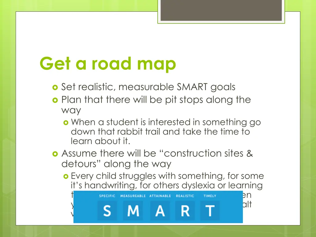get a road map