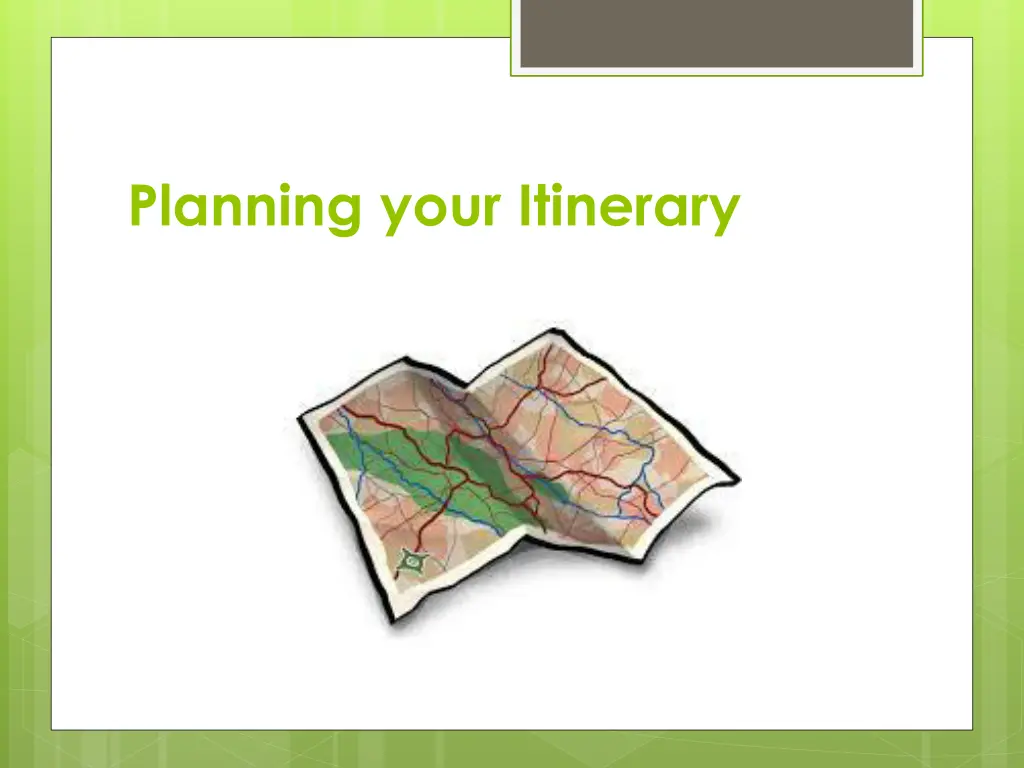 planning your itinerary