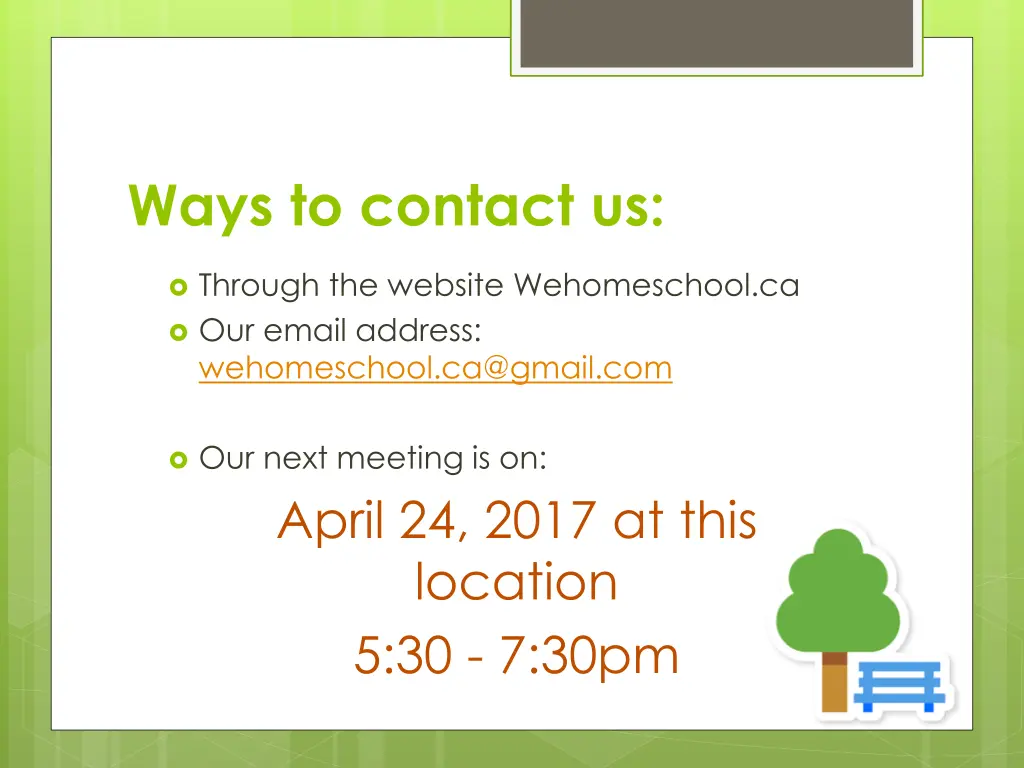 ways to contact us