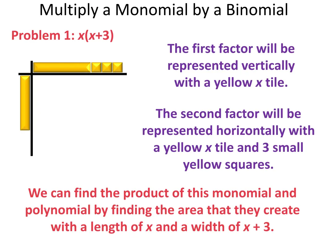 multiply a monomial by a binomial 1