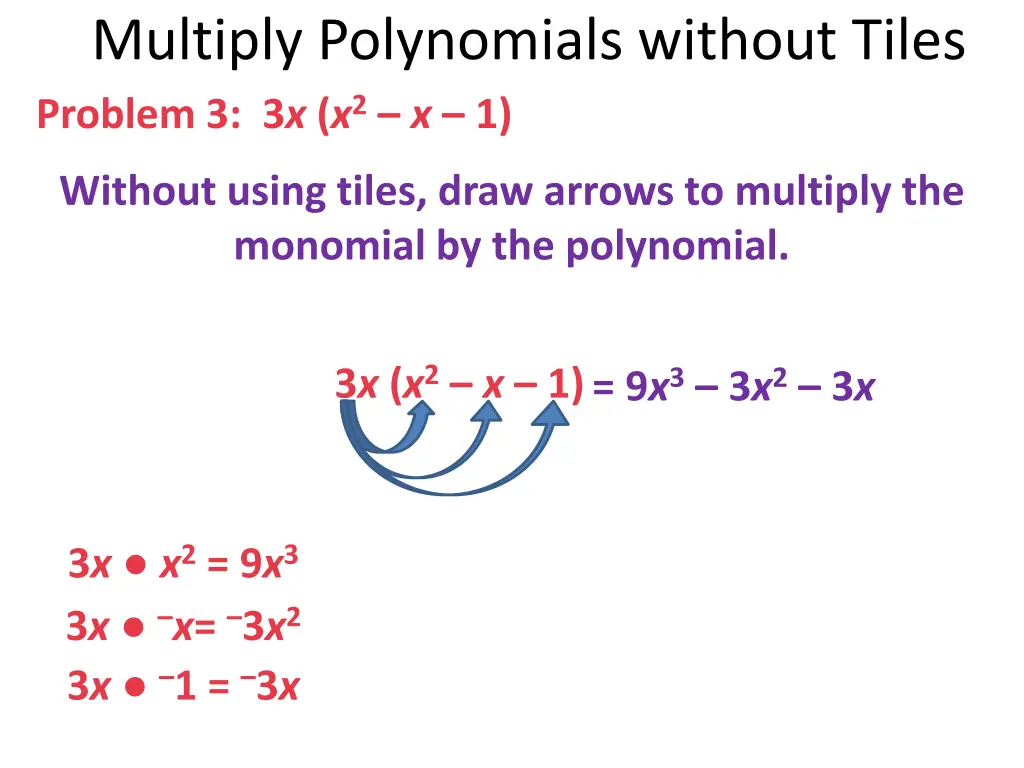multiply polynomials without tiles problem 1