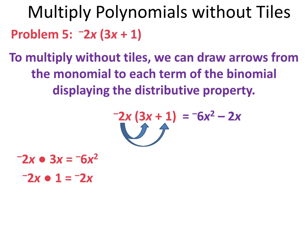 multiply polynomials without tiles problem 2