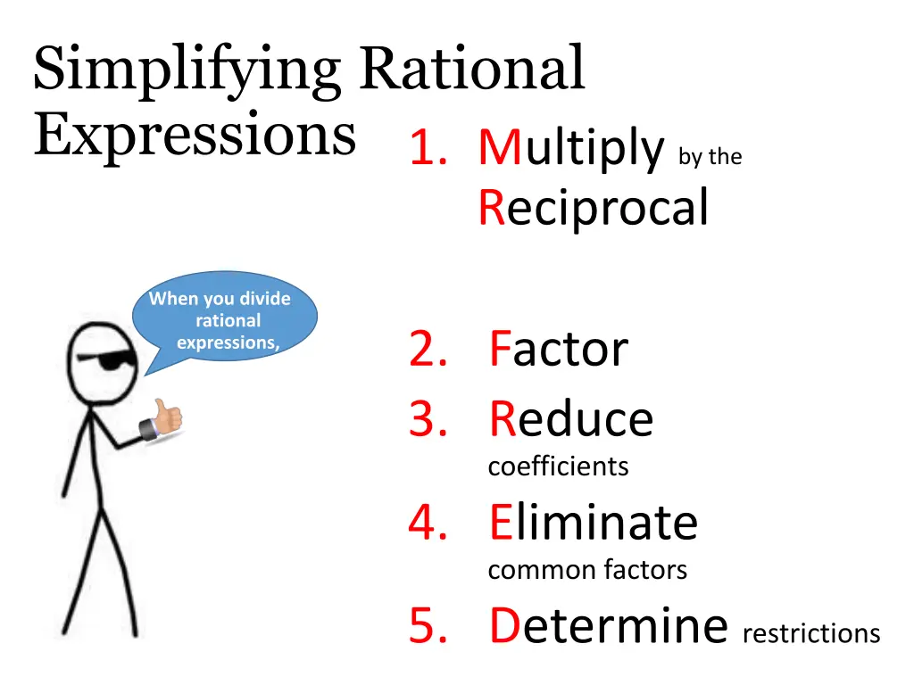 simplifying rational expressions