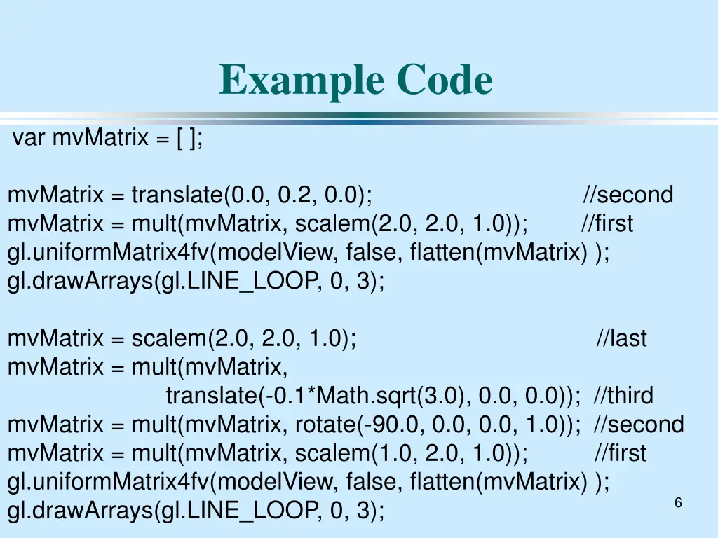 example code