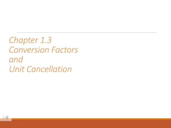 chapter 1 3 conversion factors and unit