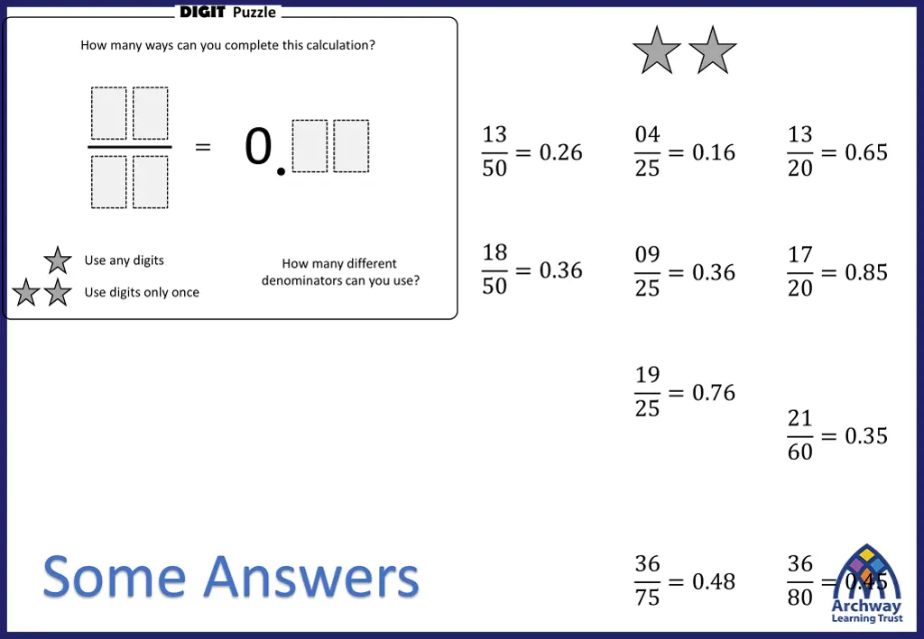 digit puzzle