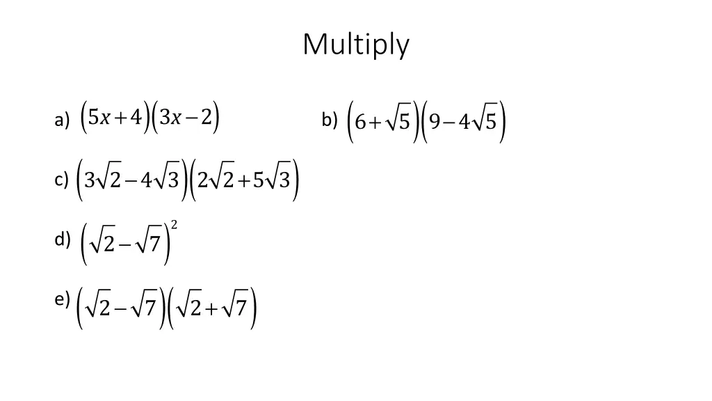 multiply
