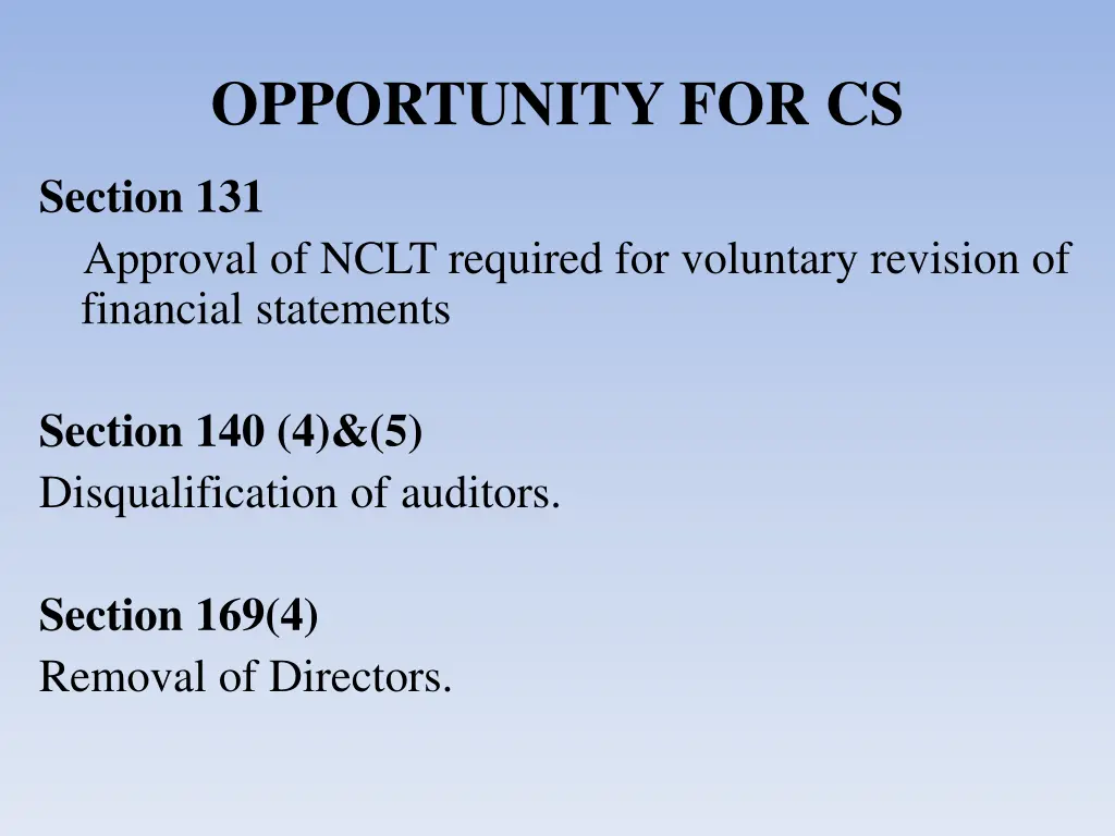 opportunity for cs 4