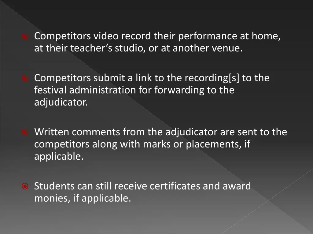 competitors video record their performance