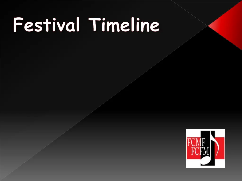 festival timeline