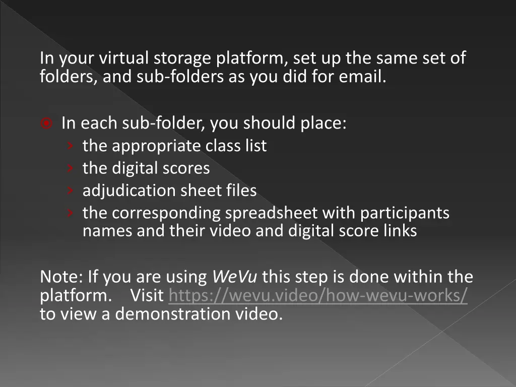 in your virtual storage platform set up the same