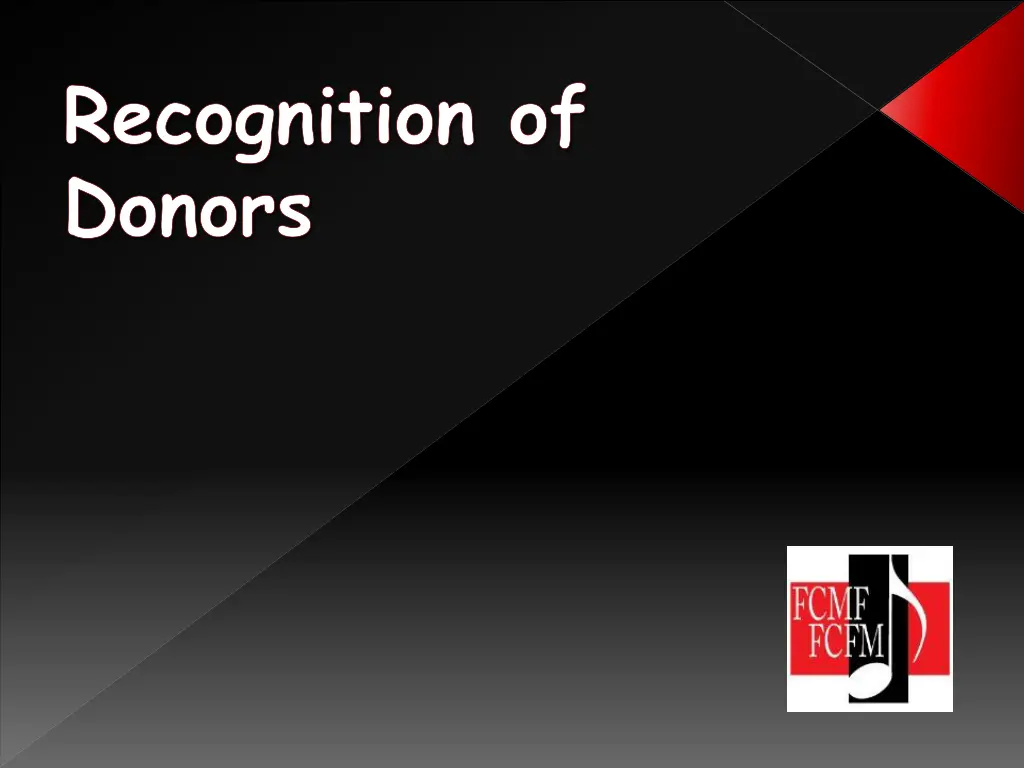 recognition of donors
