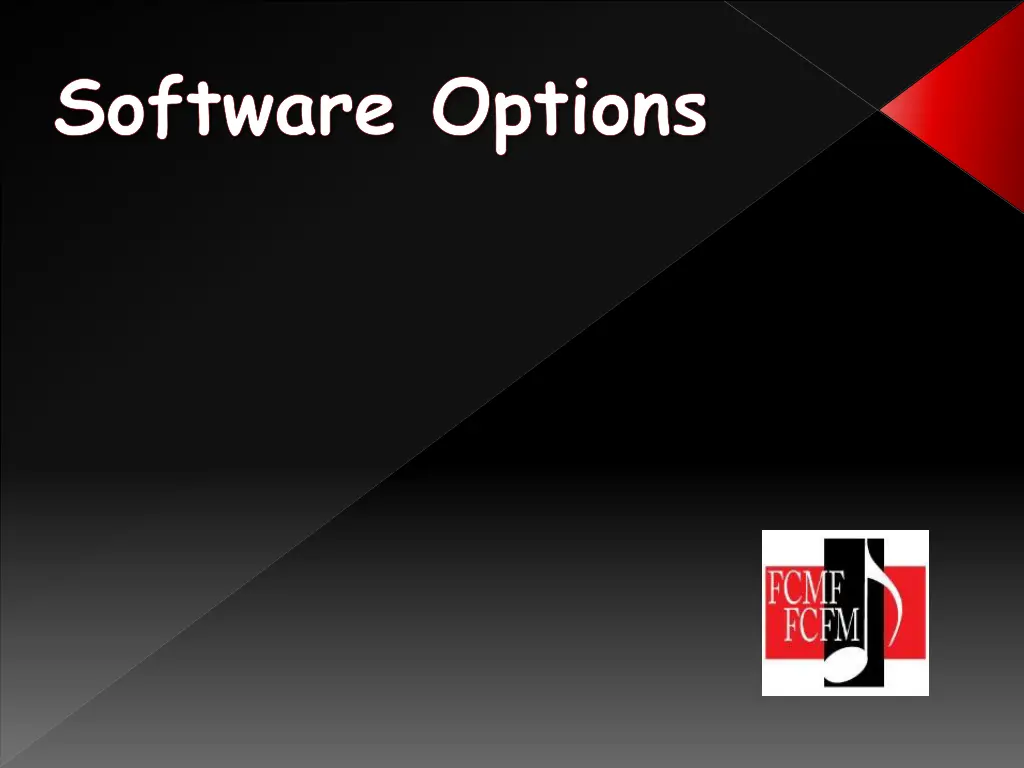 software options
