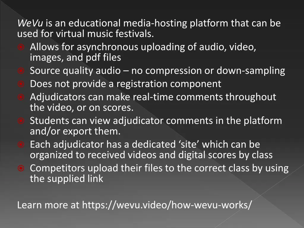 wevu is an educational media hosting platform