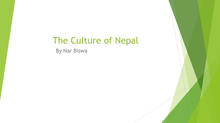 the culture of nepal by nar biswa