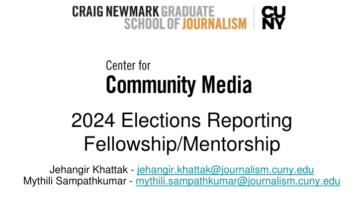 2024 elections reporting fellowship mentorship