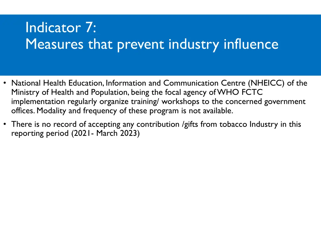 indicator 7 measures that prevent industry 1