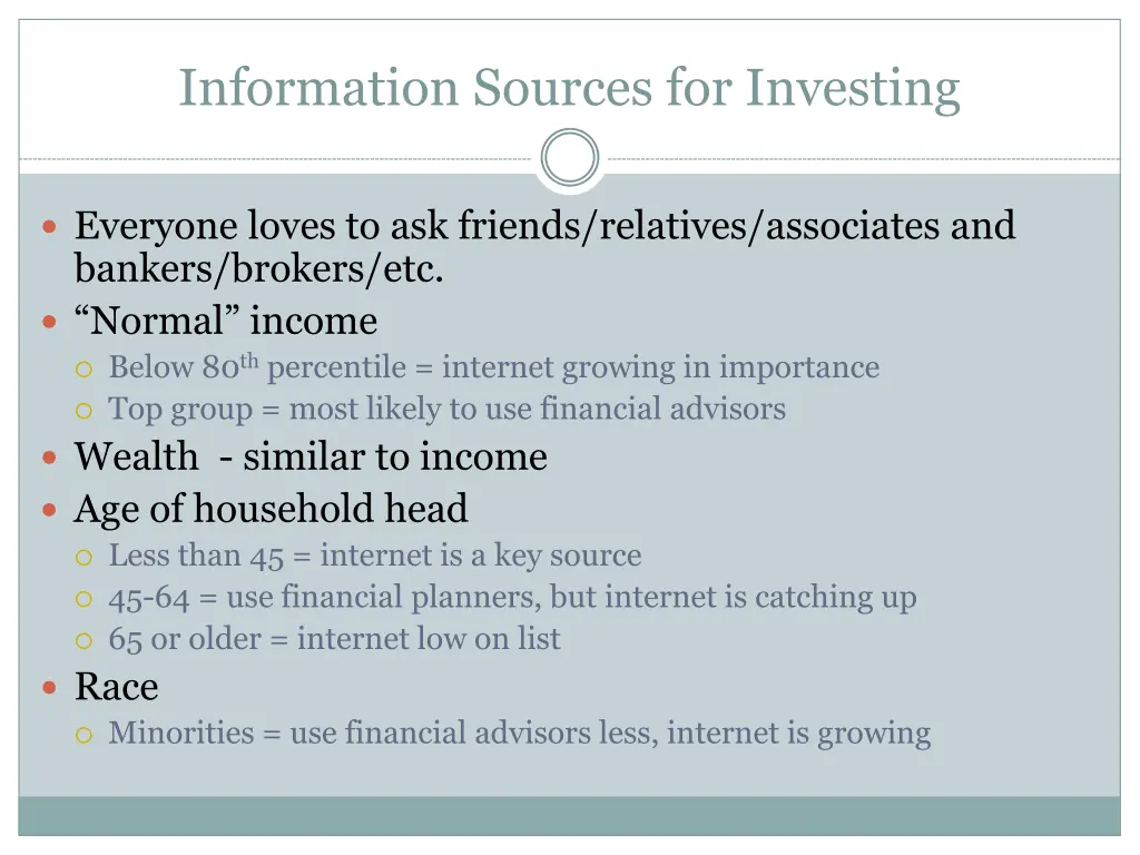 information sources for investing