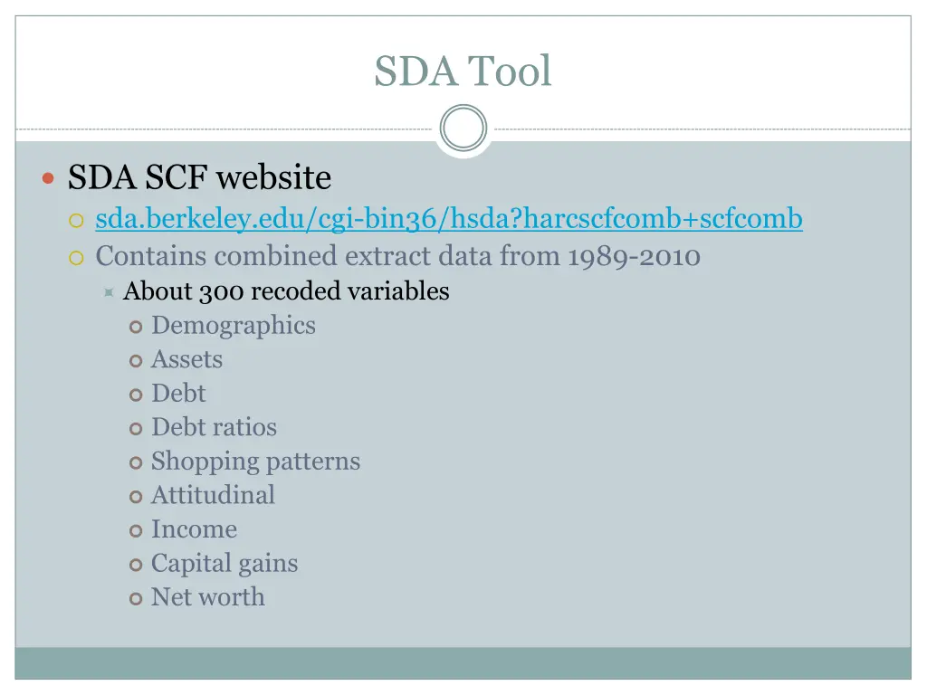 sda tool
