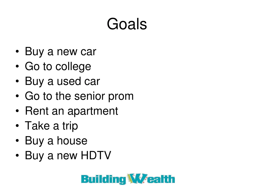 goals 1