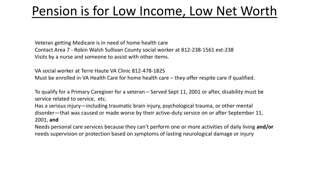 pension is for low income low net worth 5