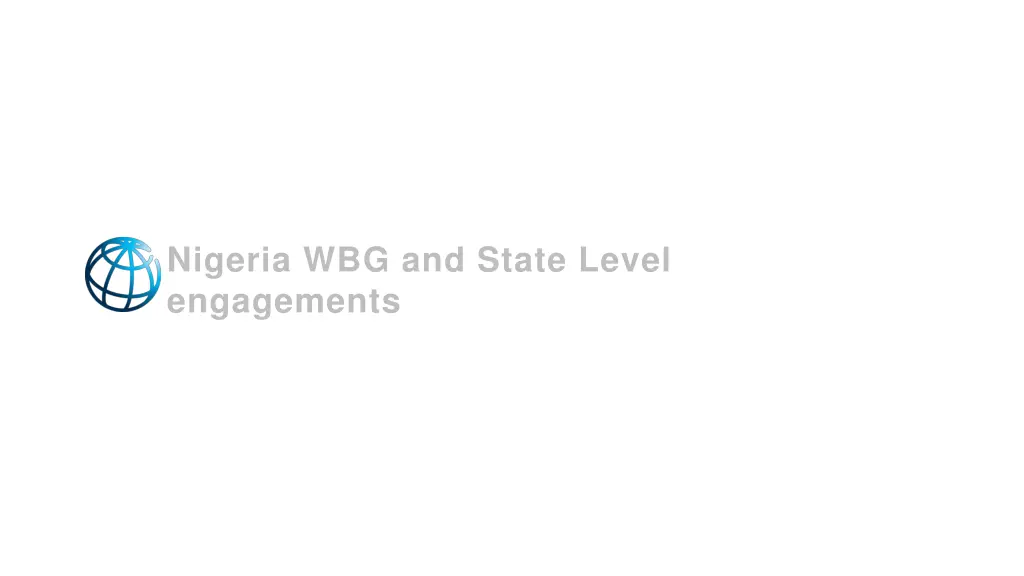 nigeria wbg and state level engagements