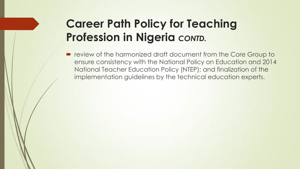career path policy for teaching profession 3