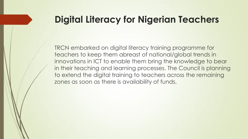 digital literacy for nigerian teachers