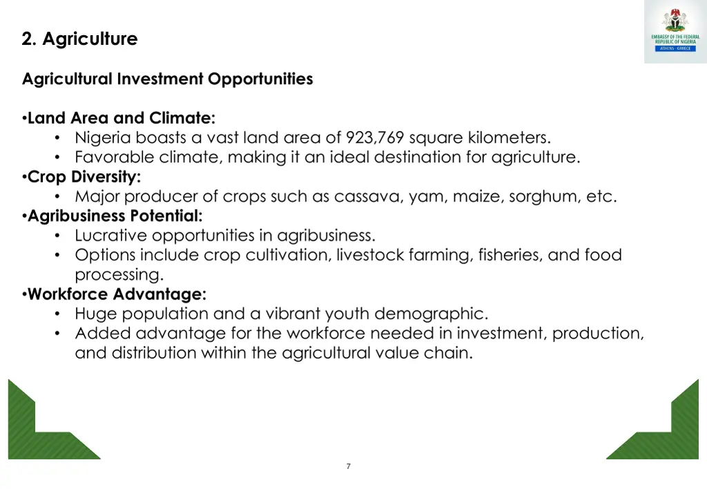2 agriculture