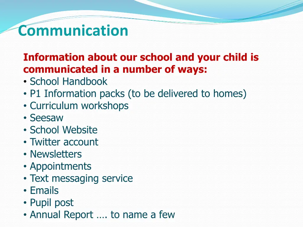 communication