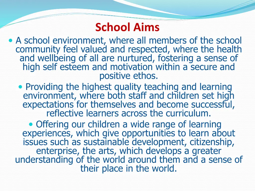 school aims