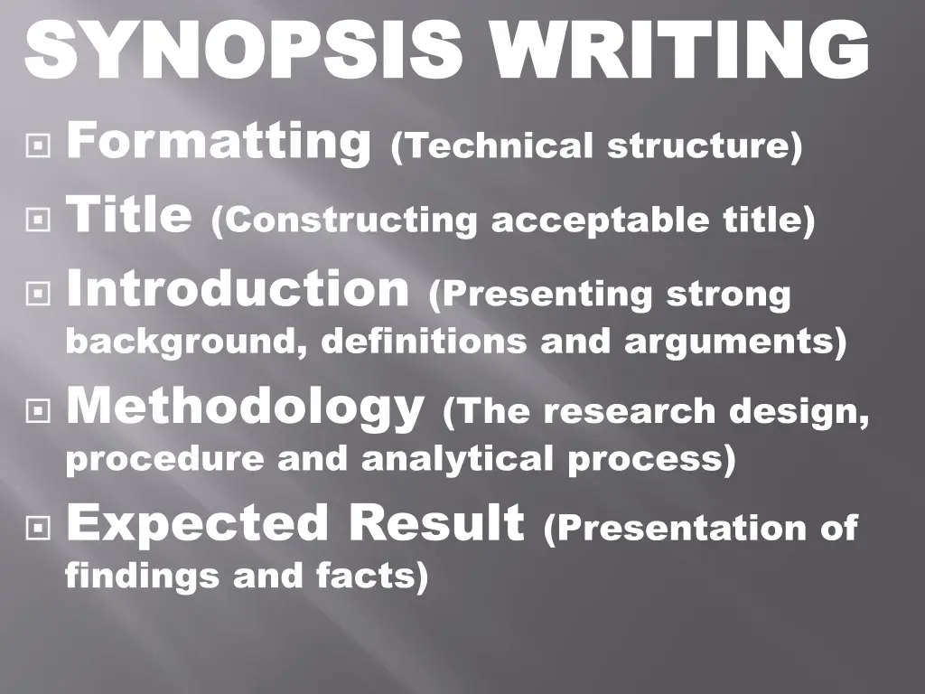 synopsis writing synopsis writing formatting