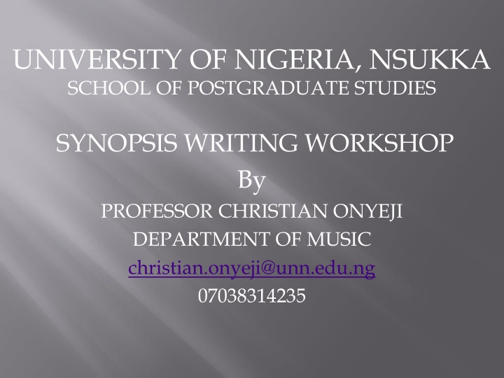 university of nigeria nsukka school