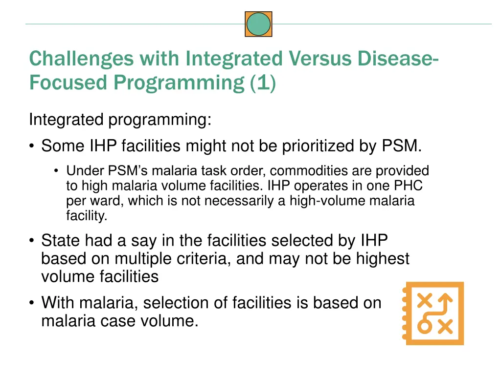 challenges with integrated versus disease focused