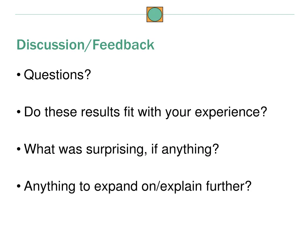 discussion feedback