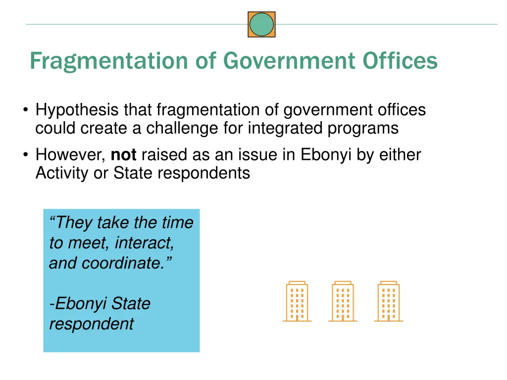 fragmentation of government offices