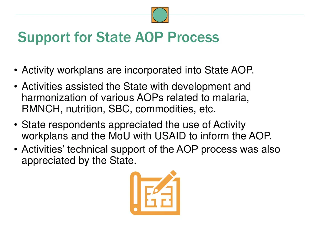 support for state aop process