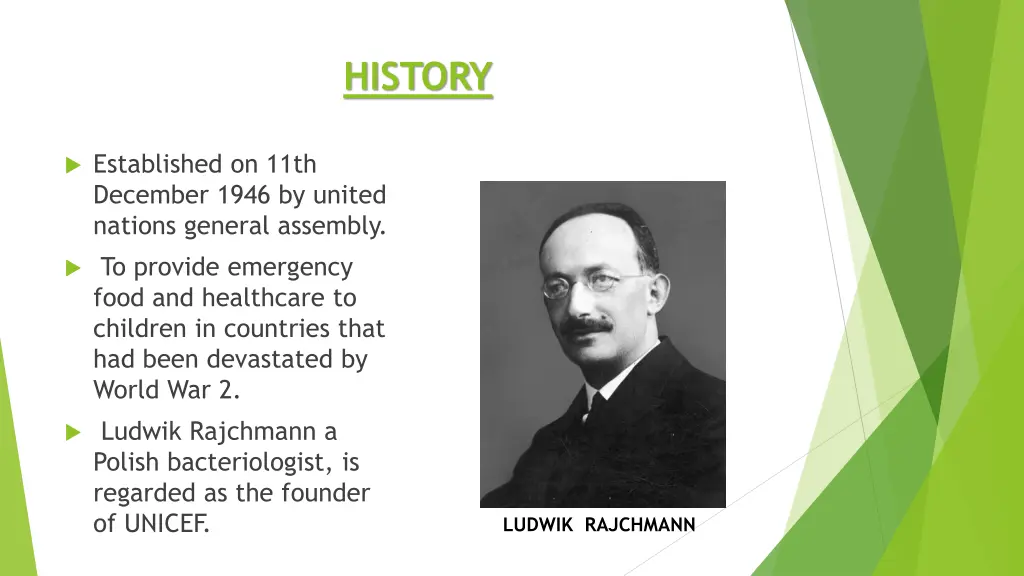 history