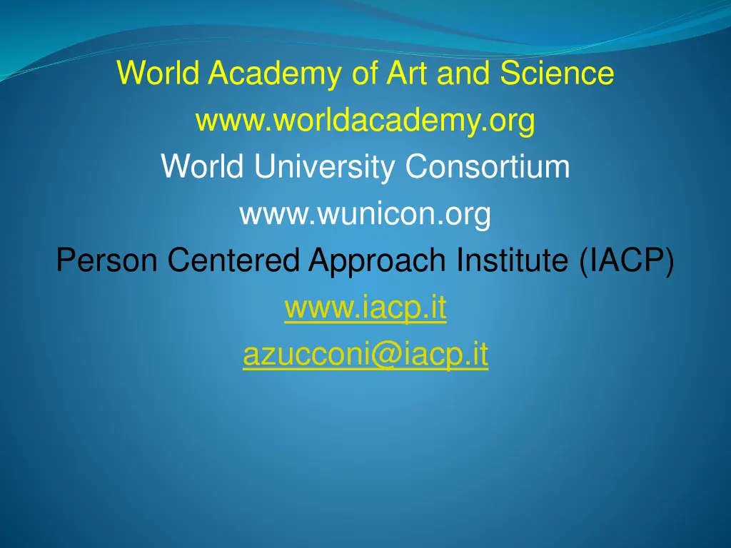 world academy of art and science www worldacademy