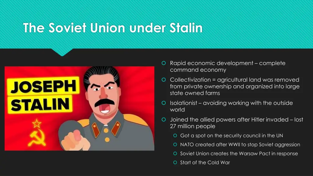 the soviet union under stalin